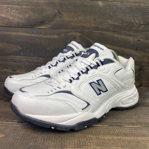 NEW BALANCE 407 Men's Size 8 2E White Navy MX407WN Low Casual Sneakers Shoes - Picture 5 of 9
